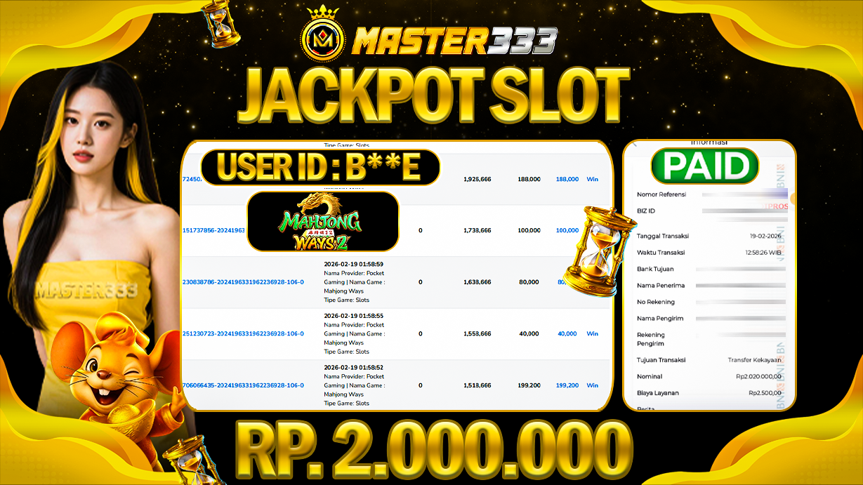 JACKPOT 2.000.000 JUTA DI POCKET GAMING SLOT GAMES MAHJONG WAYS 2 SAH LUNAS