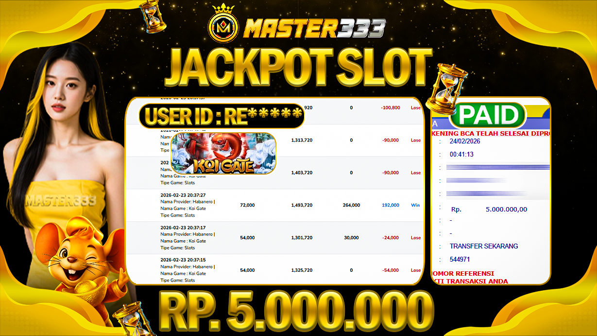 JACKPOT 5.000.000 JUTA DI HABANERO SLOT GAMES KOI GATE SAH LUNAS