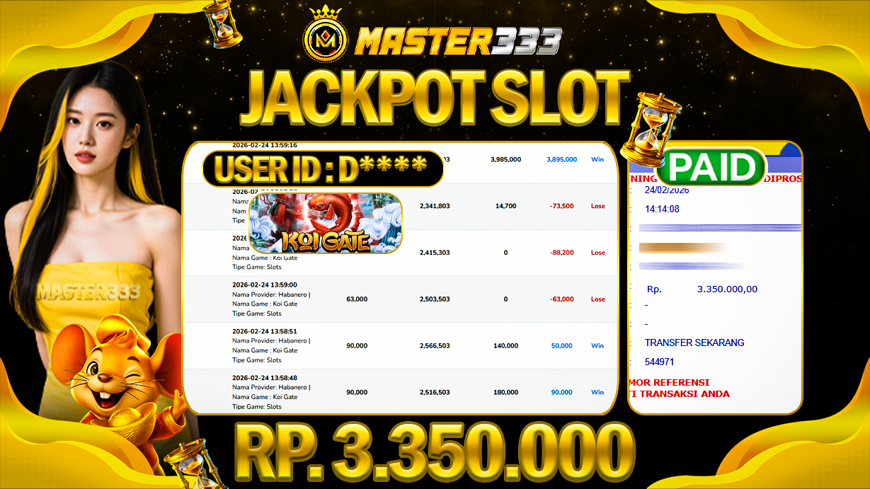 JACKPOT 3.350.000 JUTA DI HABANERO SLOT GAMES KOI GATE SAH LUNAS