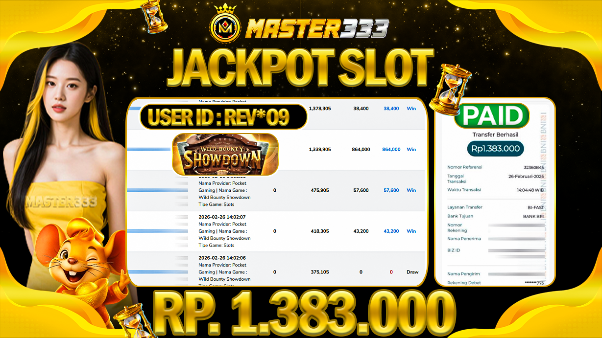 JACKPOT 1.383.000 JUTA DI PG SOFT SLOT WILD SHOWDOWN BOUNTY GATE SAH LUNAS