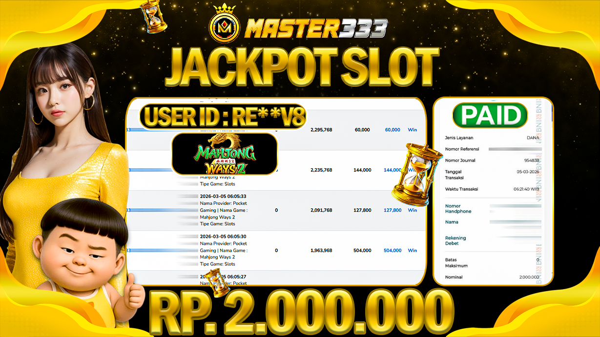 JACKPOT 2.000.000 JUTA DI SLOT PG SOFT GAMES MAHJONG WAYS 2 SAH LUNAS