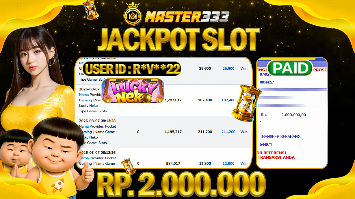 JACKPOT 2.000.000 JUTA DI SLOT PG SOFT GAMES LUCKY NEKO SAH LUNAS